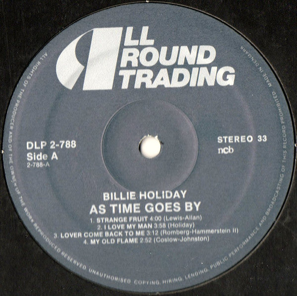 Billie Holiday : As Time Goes By (2xLP, Comp)