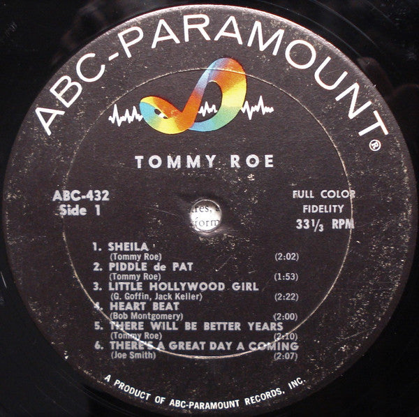 Tommy Roe : Sheila (LP, Album, Mono)