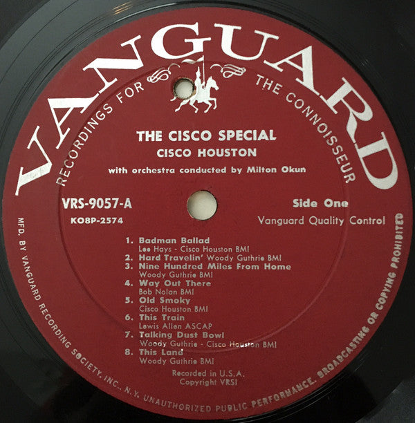 Cisco Houston : The Cisco Special! (LP, Album, Mono)