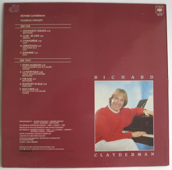 Richard Clayderman And The Royal Philharmonic Orchestra : Classical Concept (LP, Album)