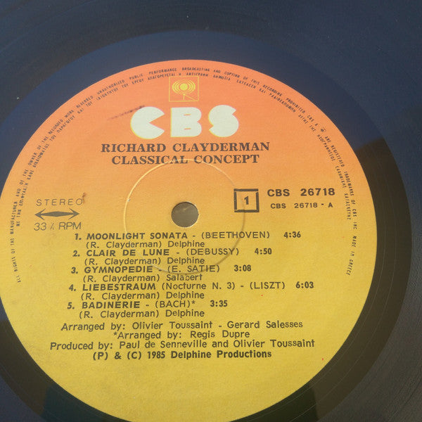 Richard Clayderman And The Royal Philharmonic Orchestra : Classical Concept (LP, Album)