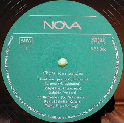 Various : Chant Sans Paroles (LP)