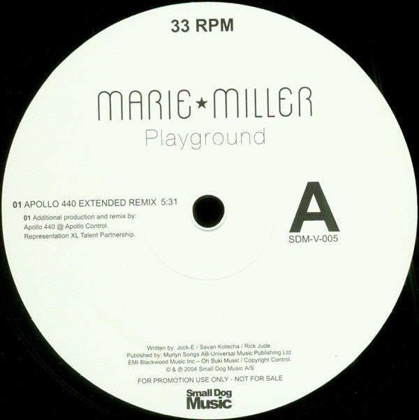 Marie Miller : Playground (12", Promo)