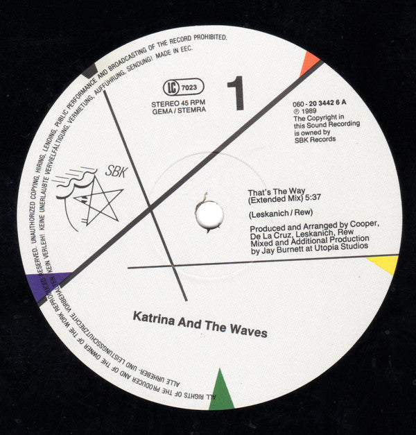 Katrina And The Waves : That's The Way (12", Maxi)