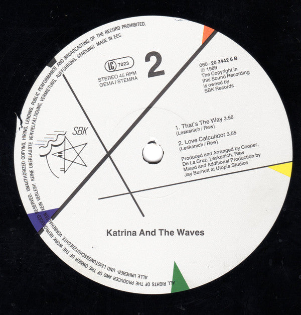 Katrina And The Waves : That's The Way (12", Maxi)