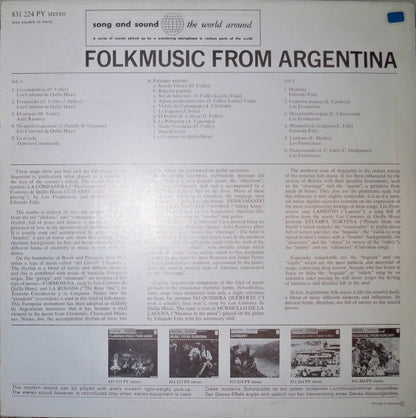 Various : Folkmusic From Argentina (LP)