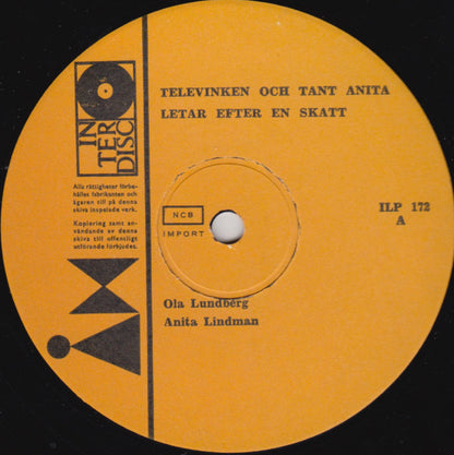 Anita & Televinken : Televinken På Skattjakt (LP, Mono)