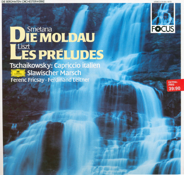 Bedřich Smetana, Franz Liszt, Pyotr Ilyich Tchaikovsky, Ferenc Fricsay — Ferdinand Leitner : Die Moldau, Les Préludes, Capriccio Italien, Slawischer Marsch (LP, Comp)