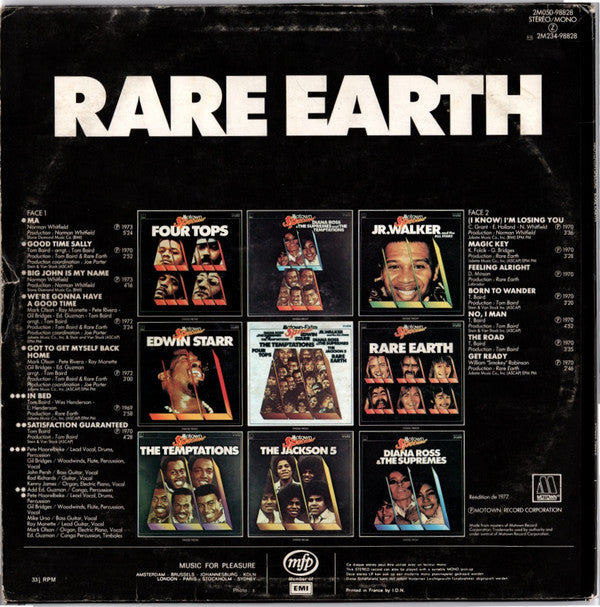 Rare Earth : Motown Special Rare Earth (LP, Comp, RE)