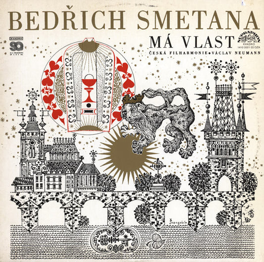 Bedřich Smetana, The Czech Philharmonic Orchestra, Václav Neumann : Má Vlast (2xLP, Album, Quad)