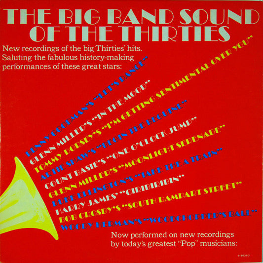 Various : The Big Band Sound Of The Thirties (LP, Album)