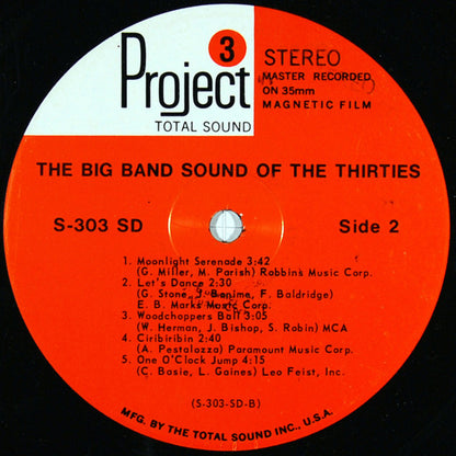 Various : The Big Band Sound Of The Thirties (LP, Album)