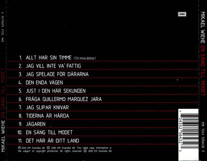 Mikael Wiehe : En Sång Till Modet (CD)