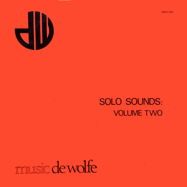 Unknown Artist : Solo Sounds: Volume Two (LP, Mono)