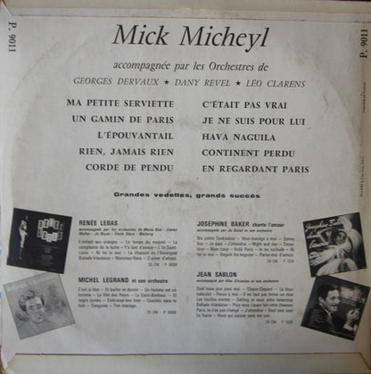 Mick Micheyl : Ma Petite Serviette (10", Album)