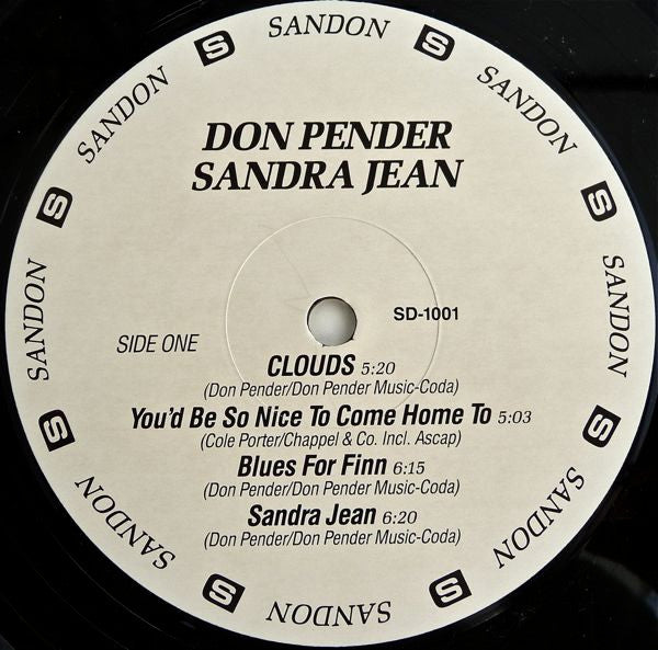 Don Pender : Sandra Jean (LP, Album)