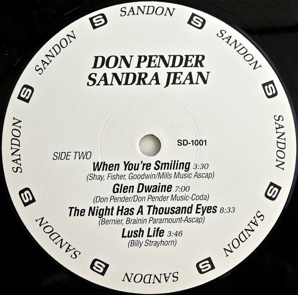 Don Pender : Sandra Jean (LP, Album)