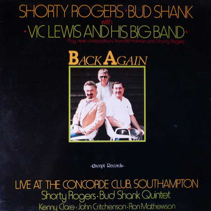 Shorty Rogers, Bud Shank With Vic Lewis And His Big Band, The Bud Shank Quintet : Back Again (LP, Album)