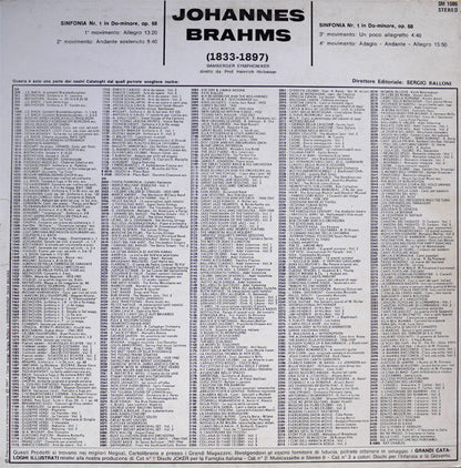 Johannes Brahms, Bamberger Symphoniker : Sinfonia N.1 In Do Min. Op. 68 (LP, Album)