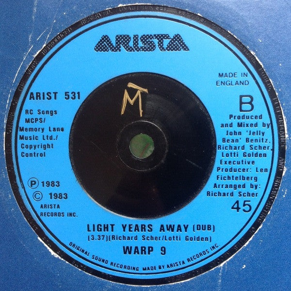 Warp 9 : Light Years Away (7")