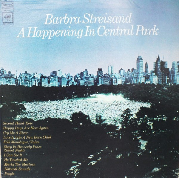 Barbra Streisand : A Happening In Central Park (LP, Album, RE)