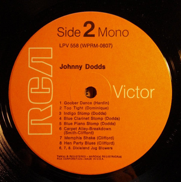 Johnny Dodds : Johnny Dodds (LP, Comp, Mono)