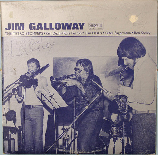 Jim Galloway, The Metro Stompers : Jim Galloway / The Metro Stompers (LP, Album)