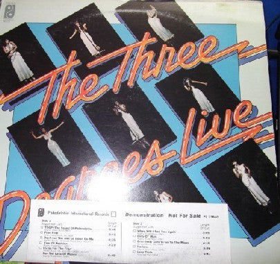 The Three Degrees : The Three Degrees Live (LP, Album, Promo)