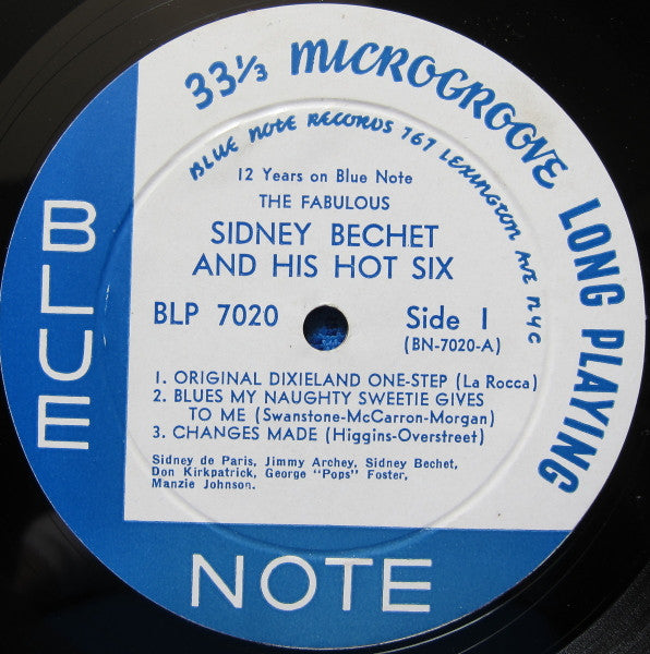 Sidney Bechet : 12 Years On Blue Note. The Fabulous Sidney Bechet (10", Comp)