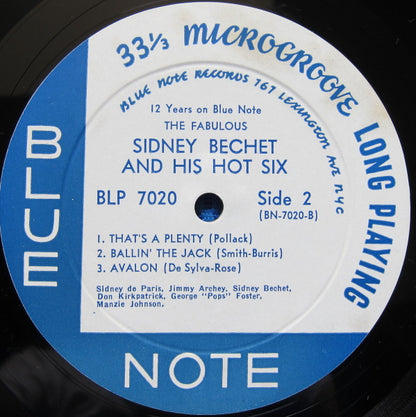 Sidney Bechet : 12 Years On Blue Note. The Fabulous Sidney Bechet (10", Comp)