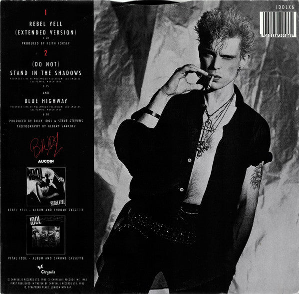 Billy Idol : Rebel Yell (Extended Version) (12", Single)