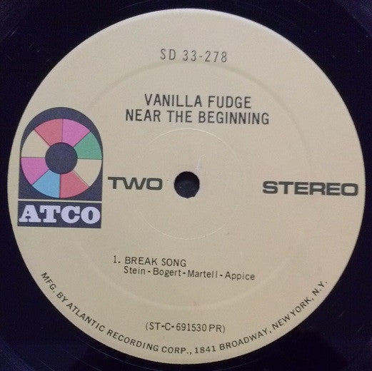 Vanilla Fudge : Near The Beginning (LP, Album, Pre)