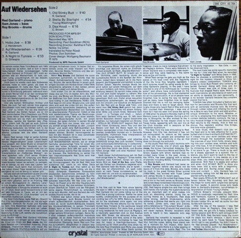 Red Garland : Auf Wiedersehen (LP, Album, RE)