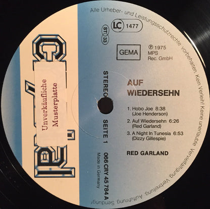 Red Garland : Auf Wiedersehen (LP, Album, RE)