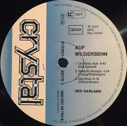 Red Garland : Auf Wiedersehen (LP, Album, RE)