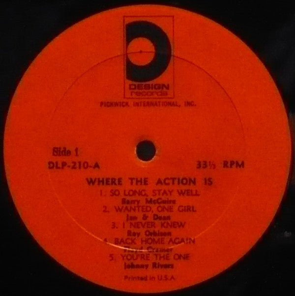 Various : Where The Action Is! (LP, Comp)