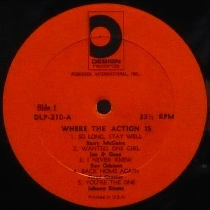 Various : Where The Action Is! (LP, Comp)