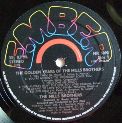 The Mills Brothers : The Golden Years Of The Mills Brothers (LP, Comp)