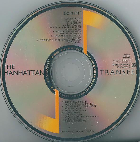 The Manhattan Transfer : Tonin' (CD, Album)