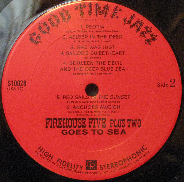 Firehouse Five Plus Two : Goes To Sea (LP)