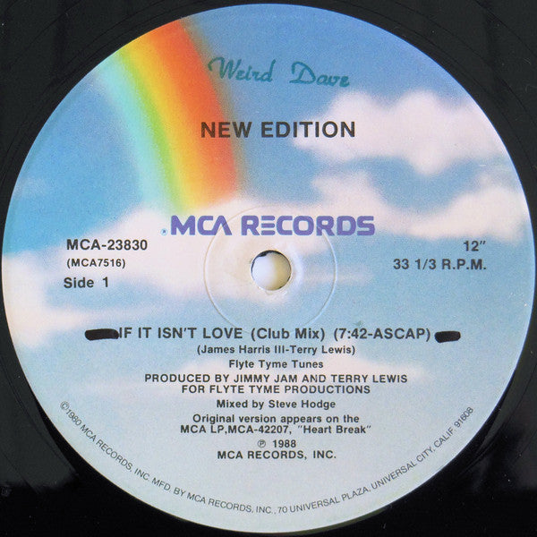 New Edition : If It Isn't Love (12", Single)