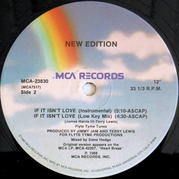 New Edition : If It Isn't Love (12", Single)