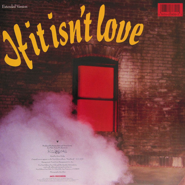 New Edition : If It Isn't Love (12", Single)