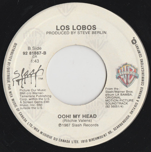 Los Lobos : Come On, Let's Go (7", Single)