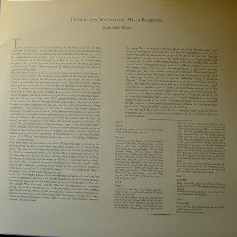 Ludwig van Beethoven - Gundula Janowitz · Christa Ludwig · Fritz Wunderlich · Walter Berry, Wiener Singverein, Berliner Philharmoniker, Herbert von Karajan : Missa Solemnis D-Dur Op. 123 (2xLP, RE, Gat)