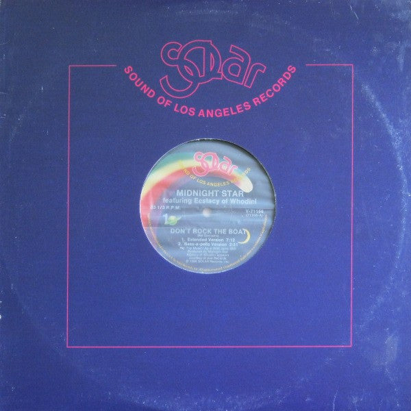 Midnight Star Featuring Ecstacy : Don't Rock The Boat (12")