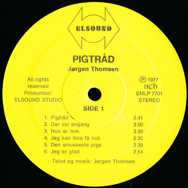 Jørgen Thomsen : Pigtråd (LP, Album)