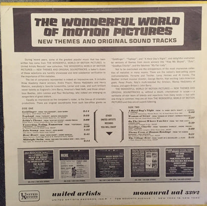 Various : The Wonderful World Of Motion Pictures - New Themes Original Sound Tracks (LP, Comp, Mono)