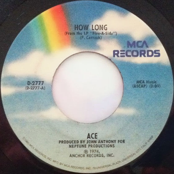 Ace (7) : How Long / Sniffin' About (7", Single, RE)