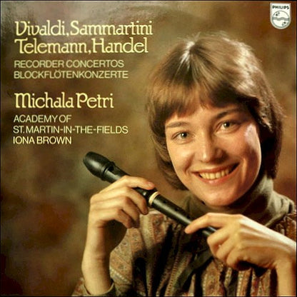 Antonio Vivaldi / Giuseppe Sammartini / Georg Philipp Telemann / Georg Friedrich Händel - Michala Petri, The Academy Of St. Martin-in-the-Fields, Iona Brown : Recorder Concertos = Blockflötenkonzerte (LP)